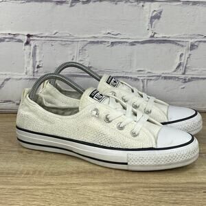 Converse Chuck Taylor All Star Shoreline Knit White Sneakers Women's 9 Shoes